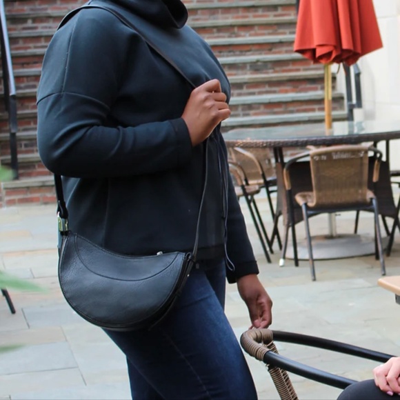 $17 K. Carroll: Gianna Crossbody Black Handbag w/RFID Vegan Leather - New - Picture 10 of 11